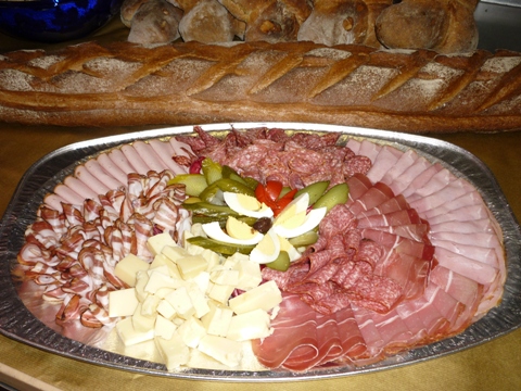 Metzgerei Partyservice schön angerichtete Platten