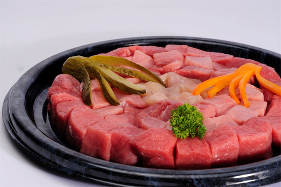 fleischplatte fr fleischfondue fondue chinoise fondue bourguignonne gourmet-fleisch fleischspezialitten metzgerei knzli